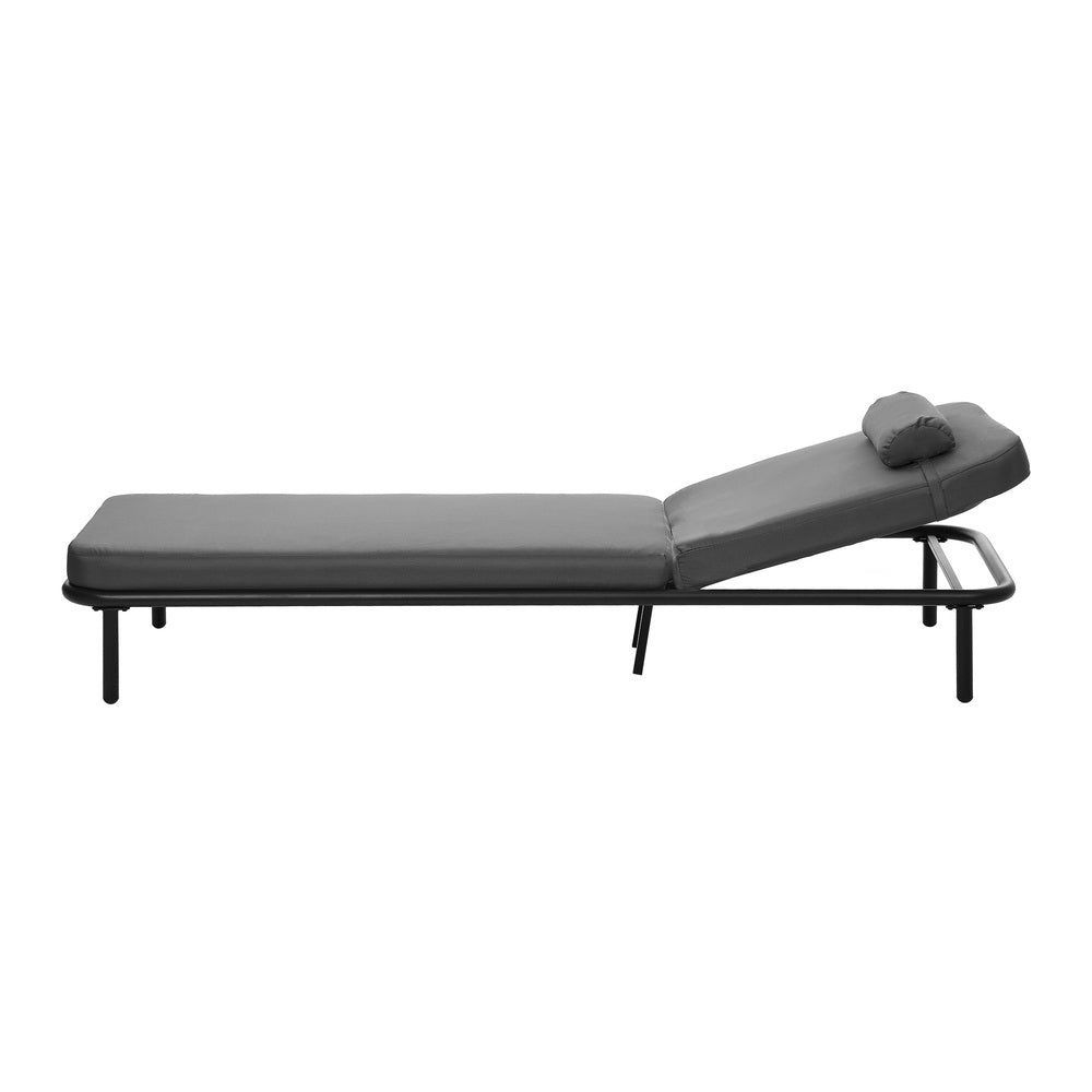 Azzero Outdoor Cushioned Aluminium Pool Loungers | Modern Adjustable 4 Height Day Bed Sun Lounger