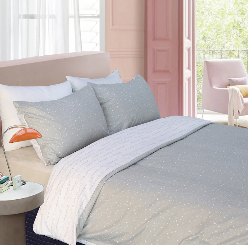 Shangri-La Kids Dreams Reversible Quilt Cover Set | 2 Sided Soft Wrinkle Free Children's Duvet Cover