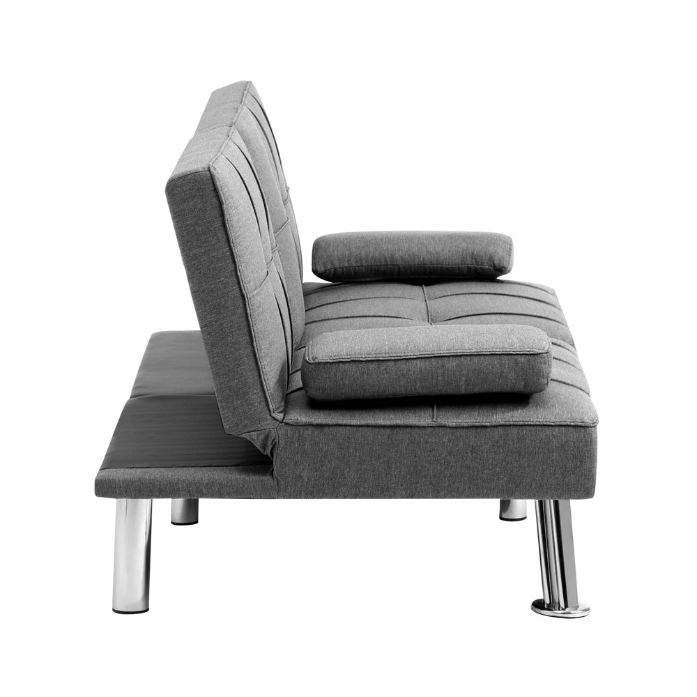 Marlo 3 Seater Sofa Couch and Fold Out Futon Bed | Adjustable Luxury Futon Sofa Couch