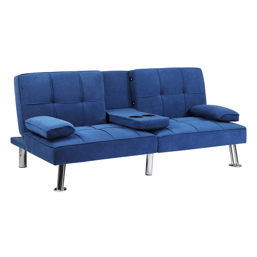 Marlo 3 Seater Sofa Couch and Fold Out Futon Bed | Adjustable Luxury Futon Sofa Couch