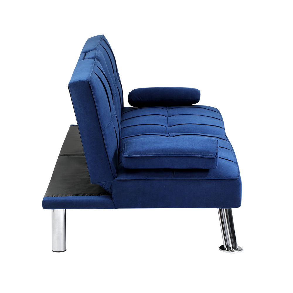 Marlo 3 Seater Sofa Couch and Fold Out Futon Bed | Adjustable Luxury Futon Sofa Couch