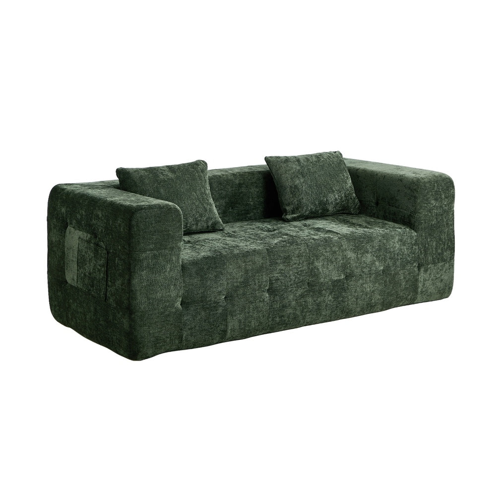 Bella Soft Chenille Two Seater Comfy Sofa Lounge | Compressed Sofa Box Lounge Unit