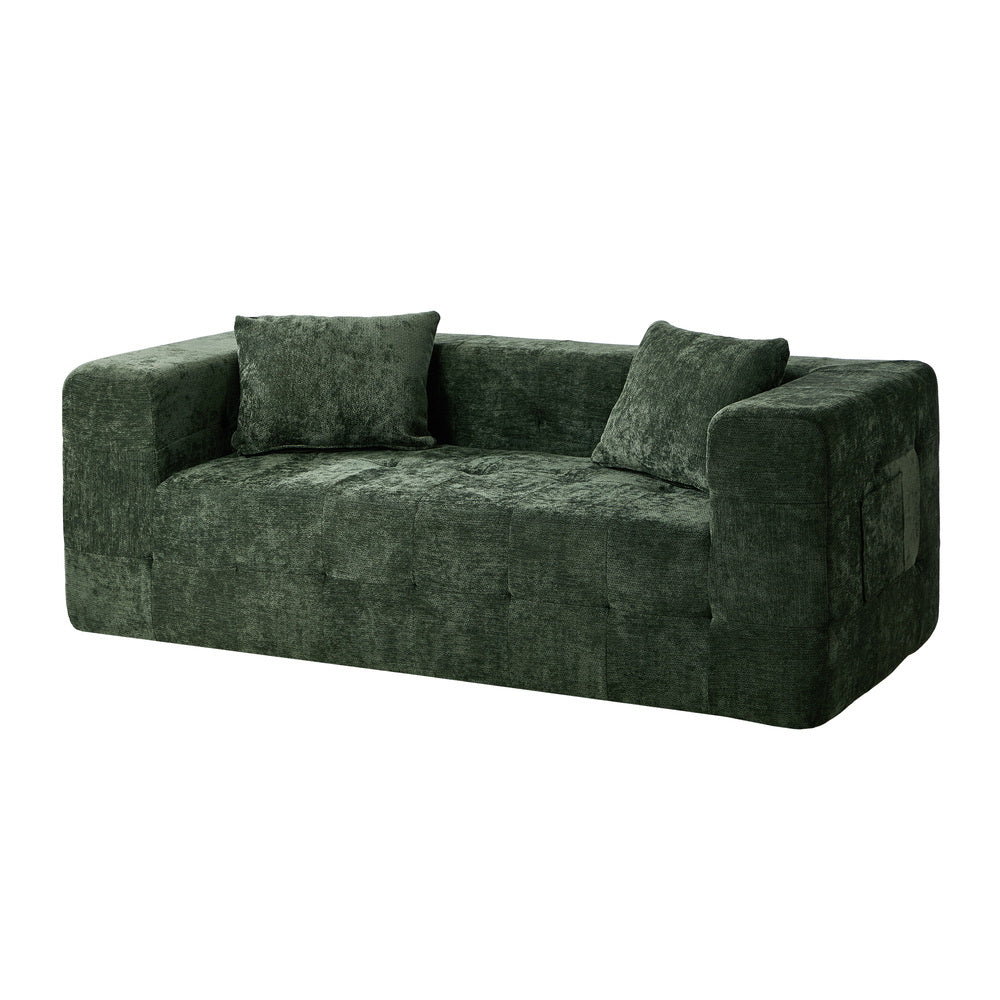 Bella Soft Chenille Two Seater Comfy Sofa Lounge | Compressed Sofa Box Lounge Unit