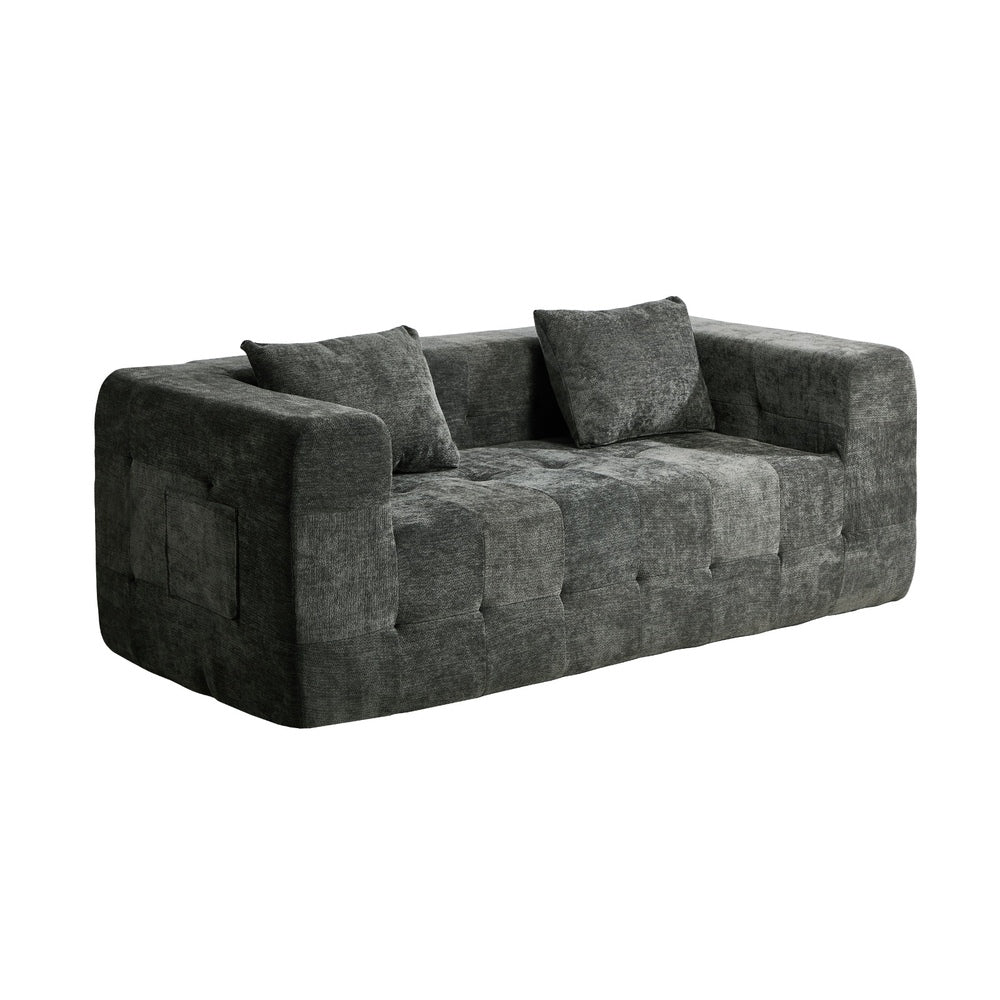 Bella Soft Chenille Two Seater Comfy Sofa Lounge | Compressed Sofa Box Lounge Unit