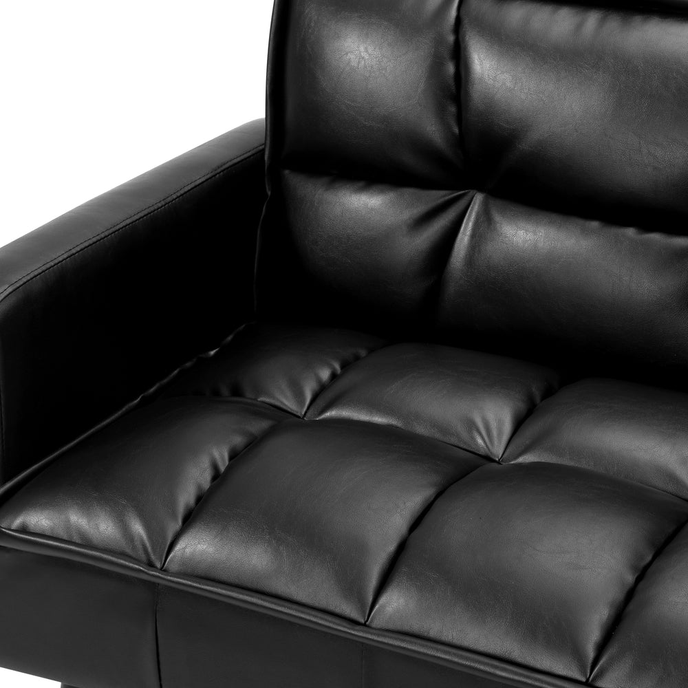 Sierra Two in One 3 Seater Sofa Couch and Fold Out Futon Bed | Super Luxury Converible Futon Sofa Couch