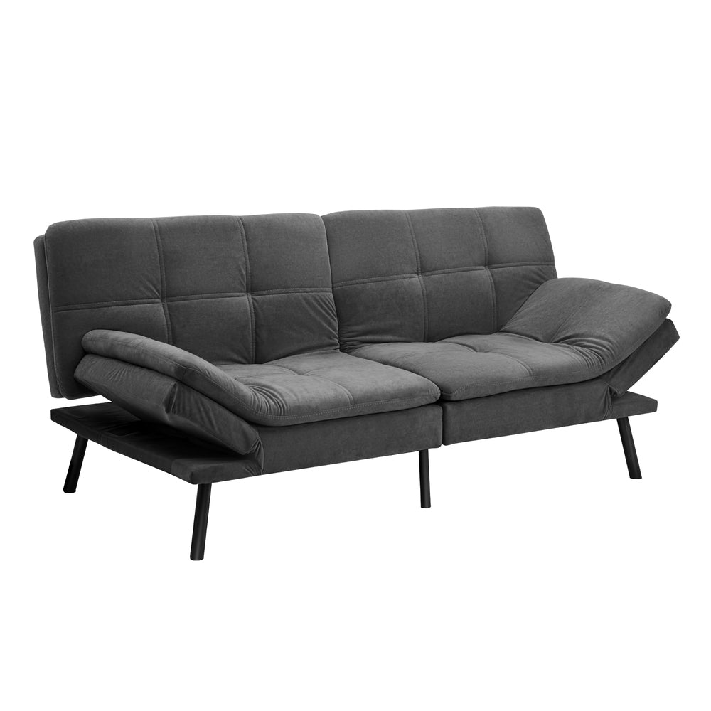 Allure 3 Seater Sofa Couch and Fold Out Futon Bed | Adjustable Luxury Converible Futon Sofa Couch