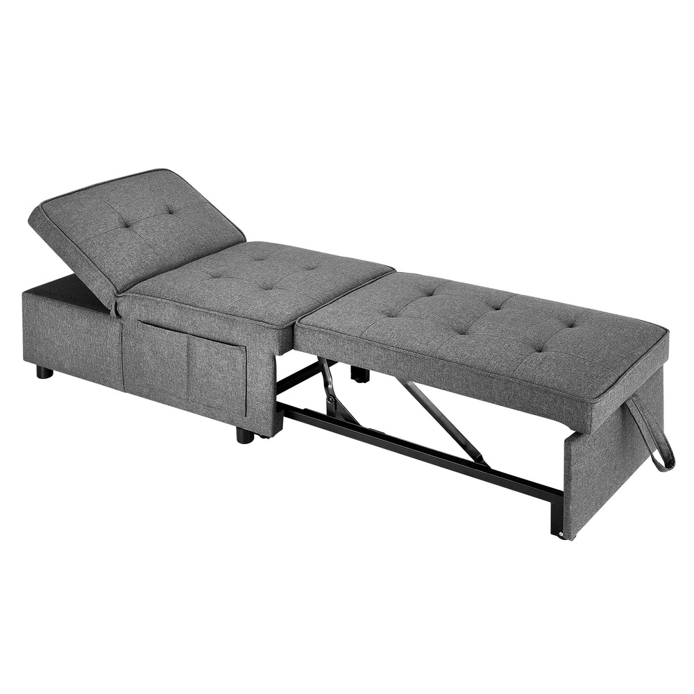 Palermo 4 in 1 Convertible Sofa Bed Ottoman | Multi Purpose Storage Couch Lounge Daybed