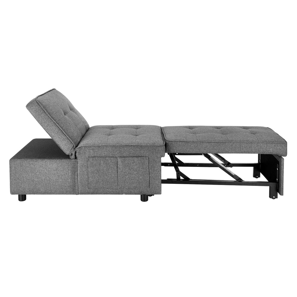 Palermo 4 in 1 Convertible Sofa Bed Ottoman | Multi Purpose Storage Couch Lounge Daybed