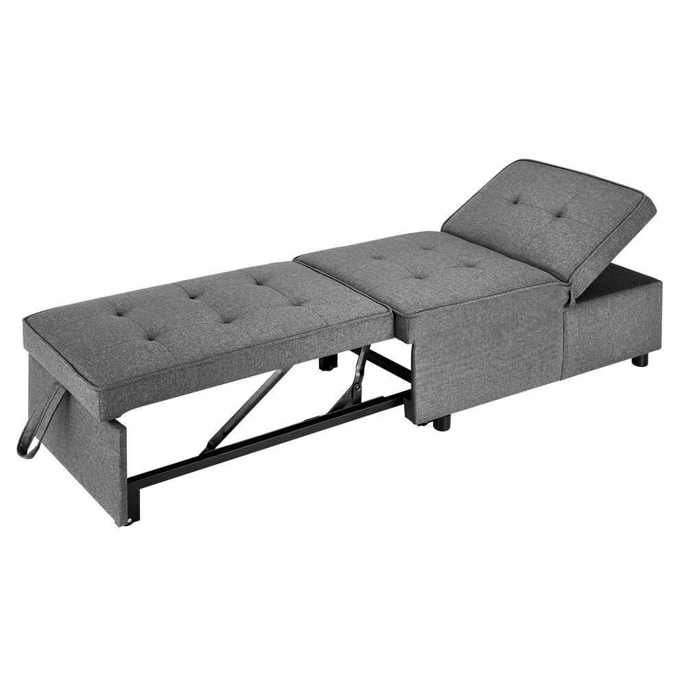 Palermo 4 in 1 Convertible Sofa Bed Ottoman | Multi Purpose Storage Couch Lounge Daybed