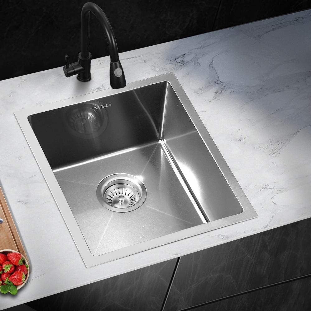 Super High Quality Stainless Steel Kitchen Sink in Black or Silver Finish | Kitchen Laundry Steel Sinks