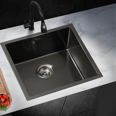 Super High Quality Stainless Steel Kitchen Sink in Black or Silver Finish | Kitchen Laundry Steel Sinks