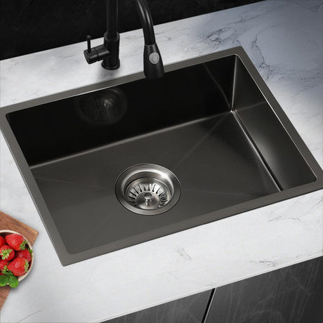 Super High Quality Stainless Steel Kitchen Sink in Black or Silver Finish | Kitchen Laundry Steel Sinks
