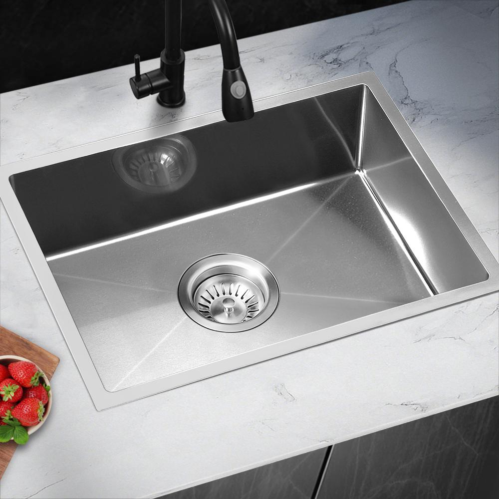 Super High Quality Stainless Steel Kitchen Sink in Black or Silver Finish | Kitchen Laundry Steel Sinks