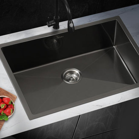 Super High Quality Stainless Steel Kitchen Sink in Black or Silver Finish | Kitchen Laundry Steel Sinks