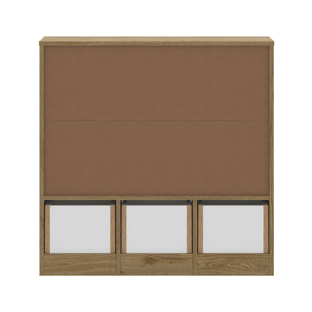 Scandi Kids Storage Organiser in White | 8 Compartment Removable Storage Cube