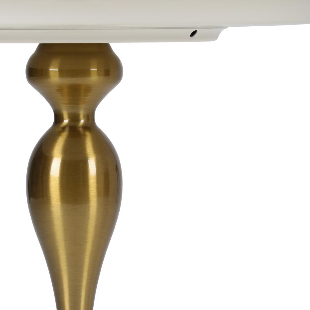 Stemio Designer Two Tone Metal Round Side Table | Verstaile Multi Use End Table Bedside Table