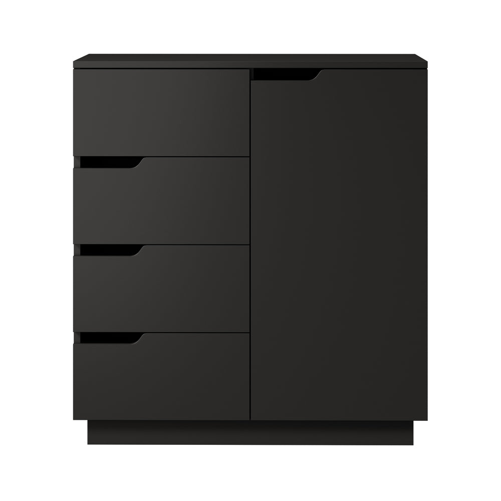 Urbino 4 Draw Modern Dresser Tallboy | 4 Draw Chest Of Drawers Wooden Storage Unit