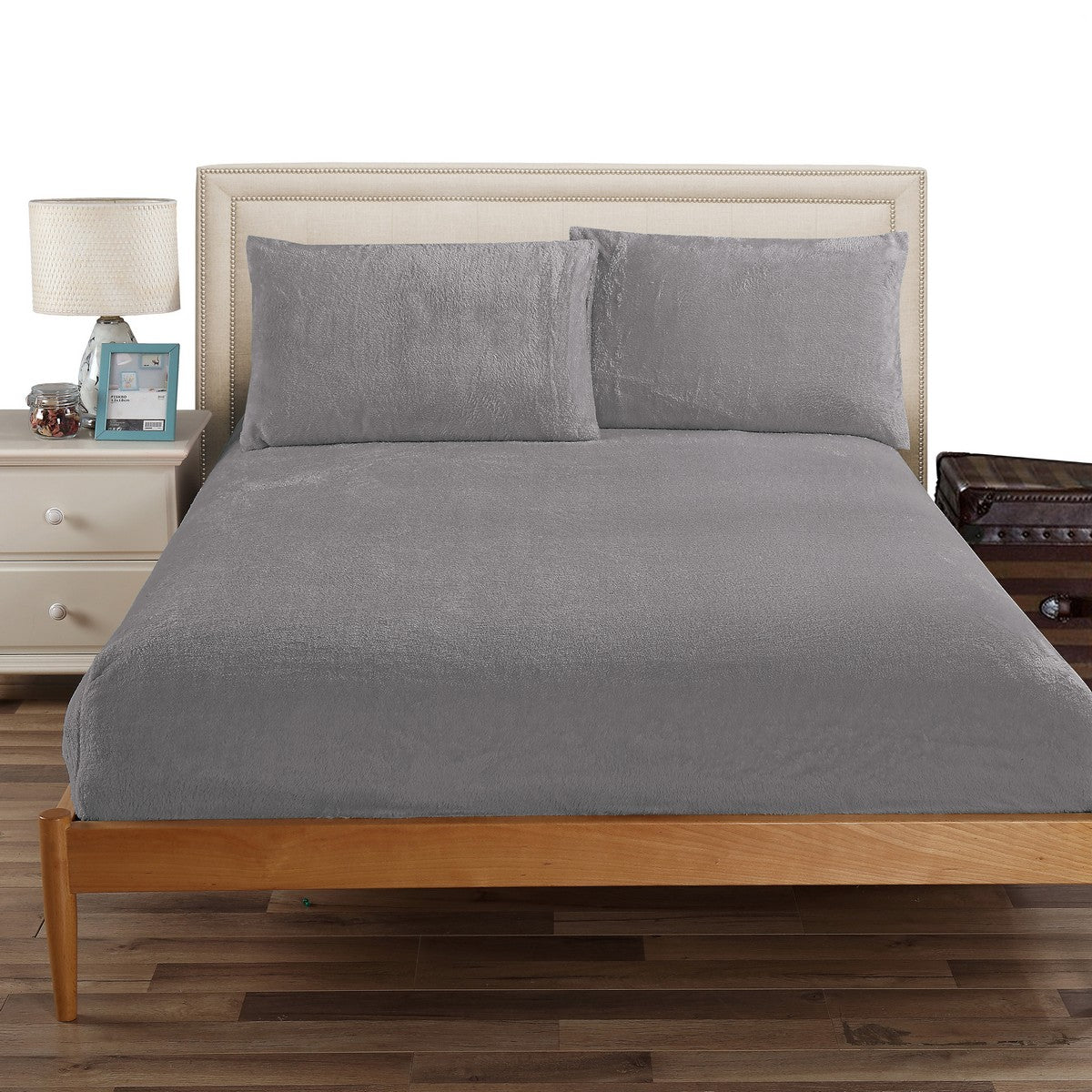 Ramesses Teddy Fleece Fitted Sheet Combo Set | Winter Warm Soft Teddy Fleece Sheets