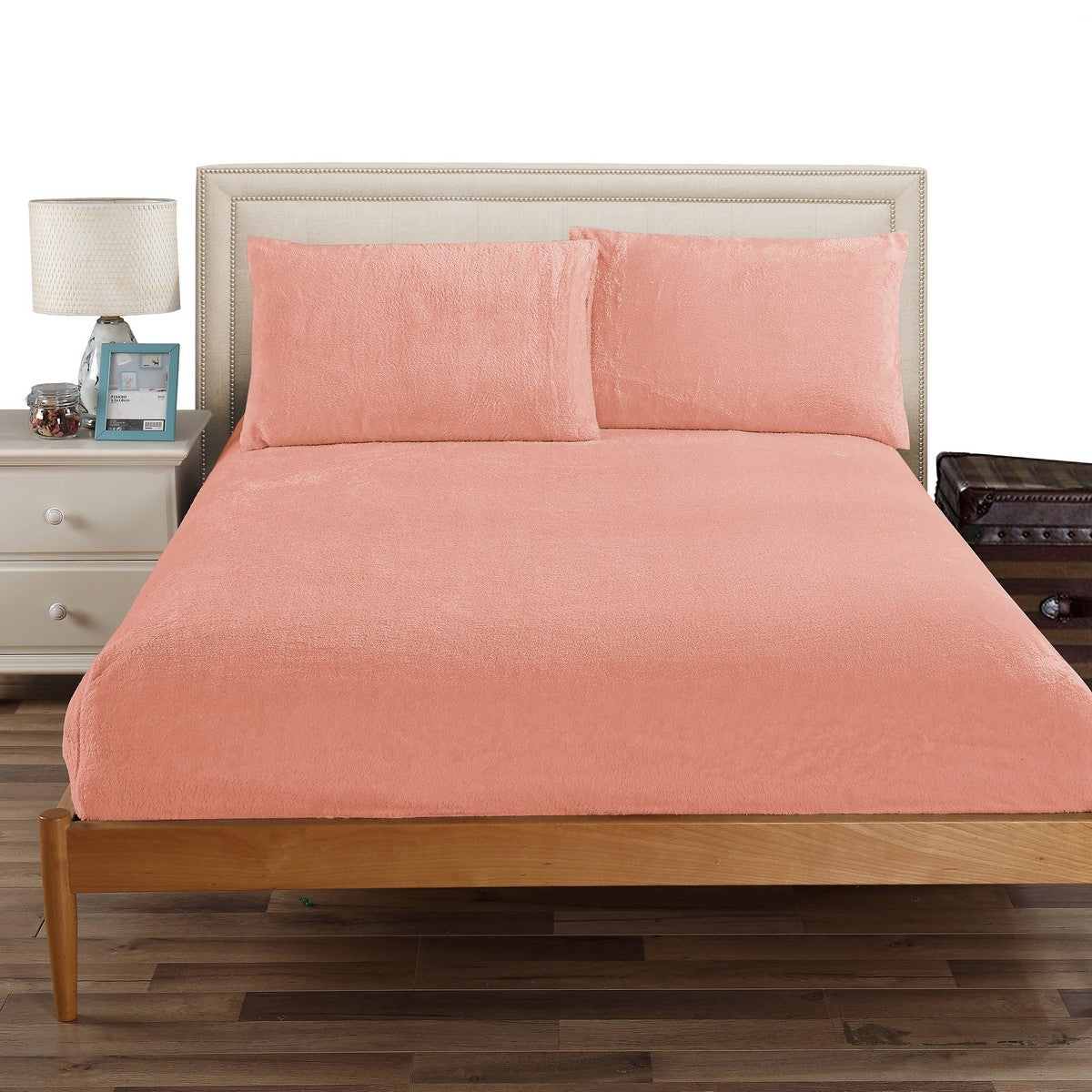 Ramesses Teddy Fleece Fitted Sheet Combo Set | Winter Warm Soft Teddy Fleece Sheets