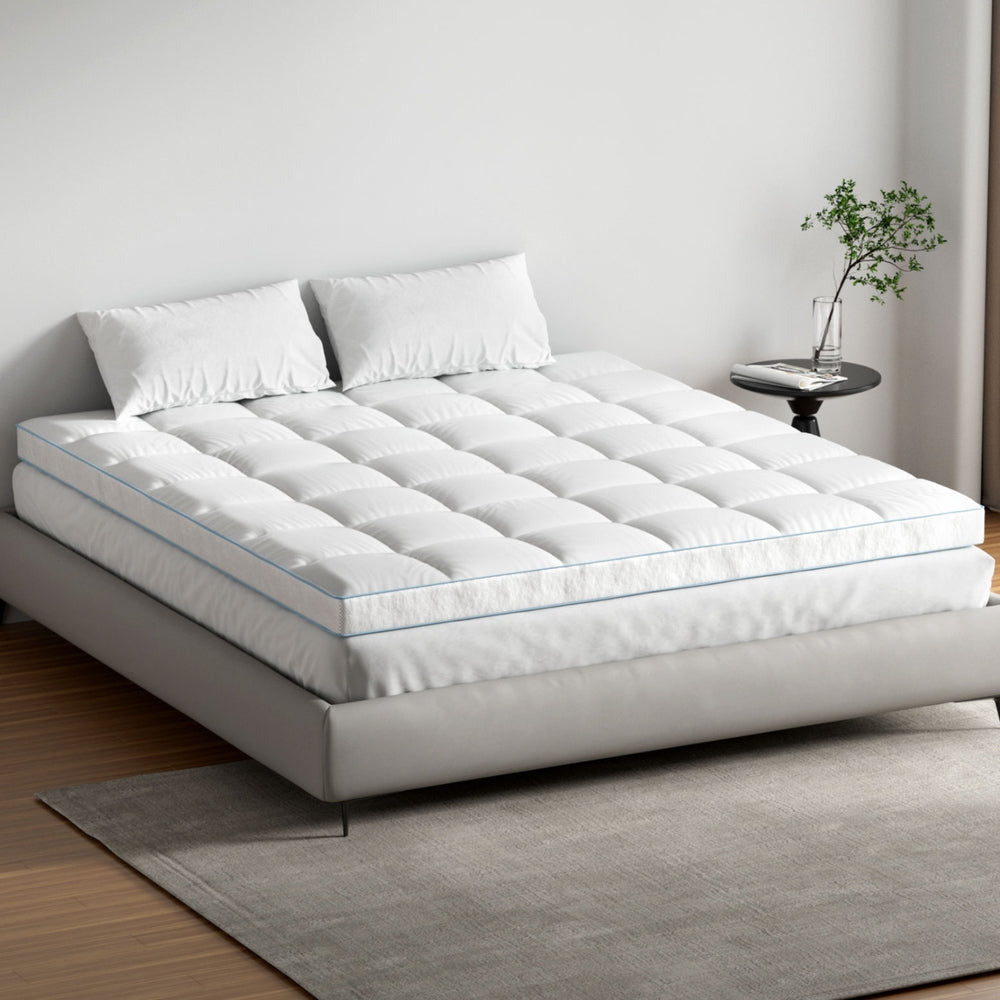 Luxore Ultra Plush 1500GSM Bamboo Mattress Topper | Super Soft 10cm Deep Airmax Bamboo Topper