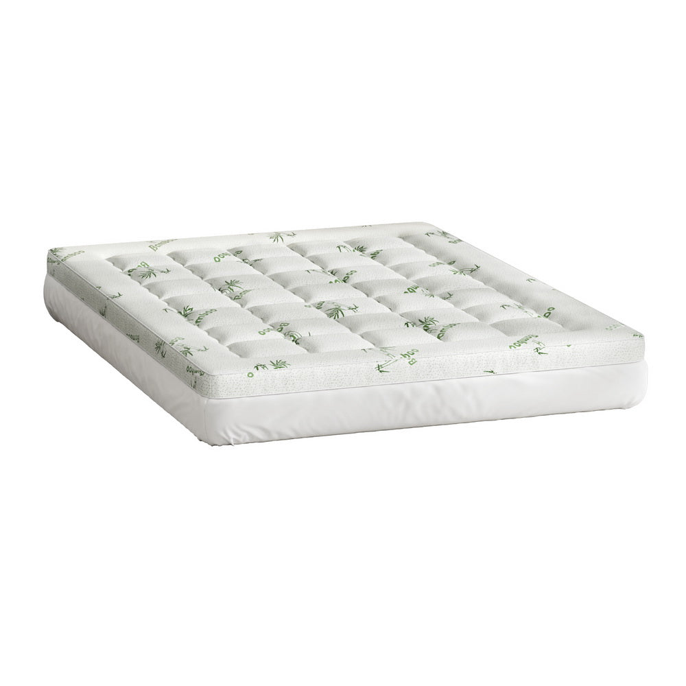 Luxore Box Quilted Bamboo Mattress Topper | Soft Plush Extra Deep Eco Breathable Bamboo Topper