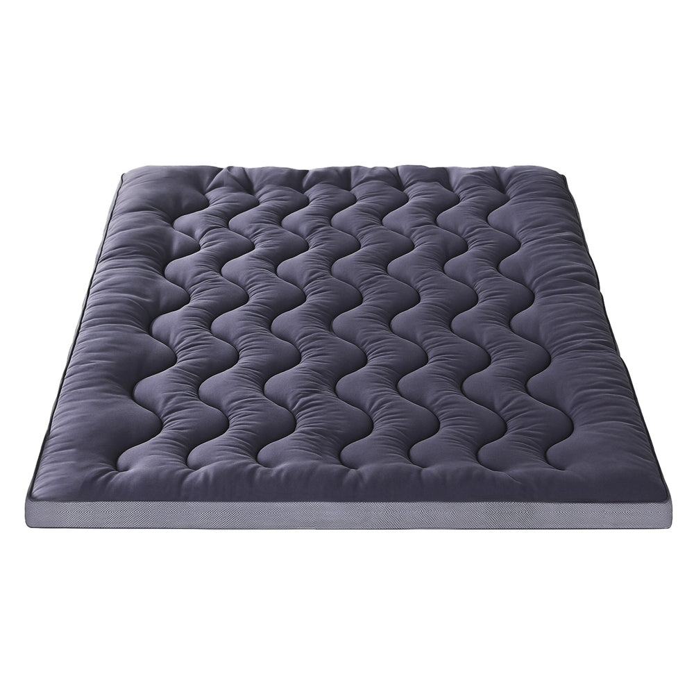Luxore 1000GSM Bamboo Charcoal 3D Quilted Mattress Topper | Breathable Anti Allergy Cooling Pad