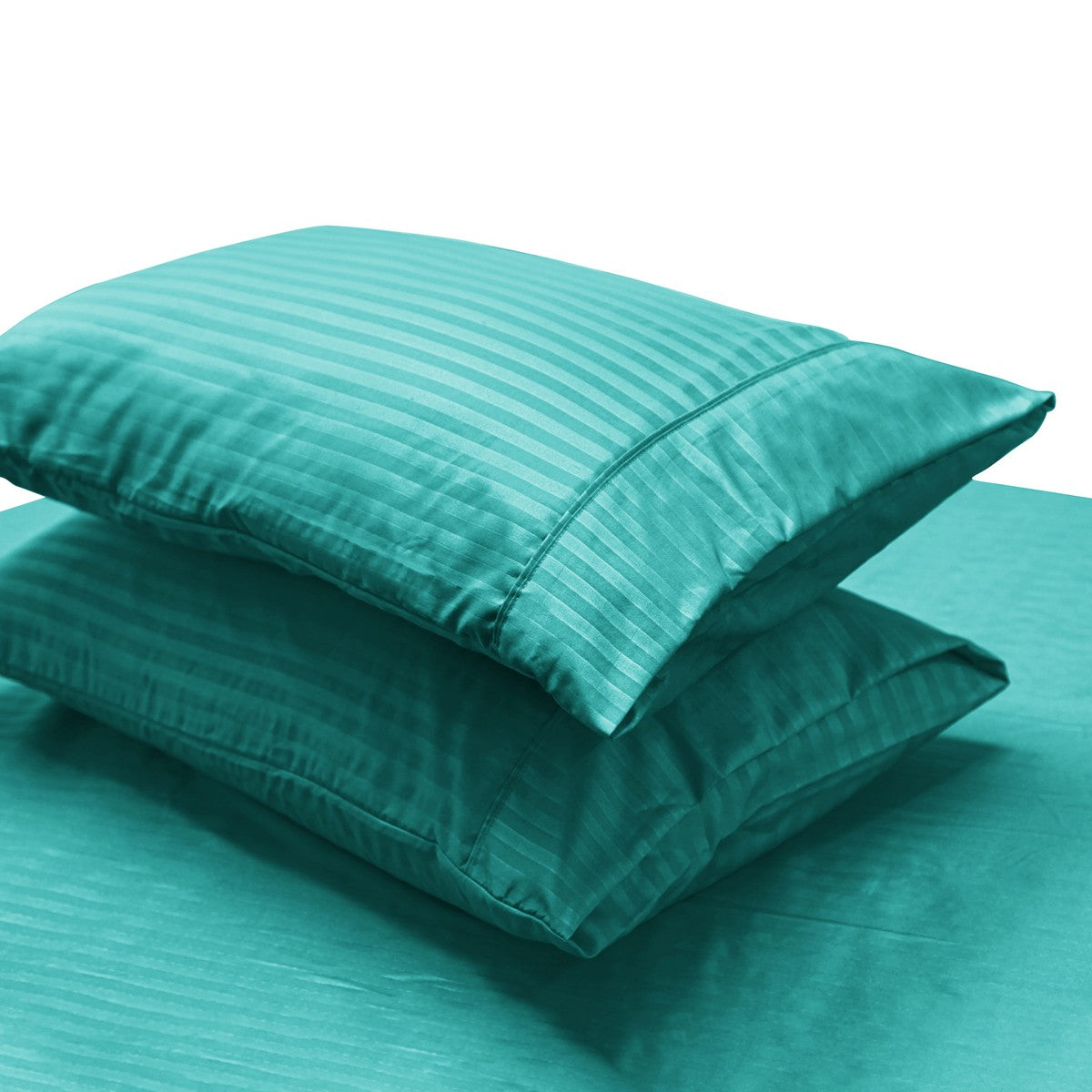 2000TC Pin Stripe Bamboo Cooling Fitted Sheet Combo Set | Hotel Quality Jacquard Bamboo Sheets