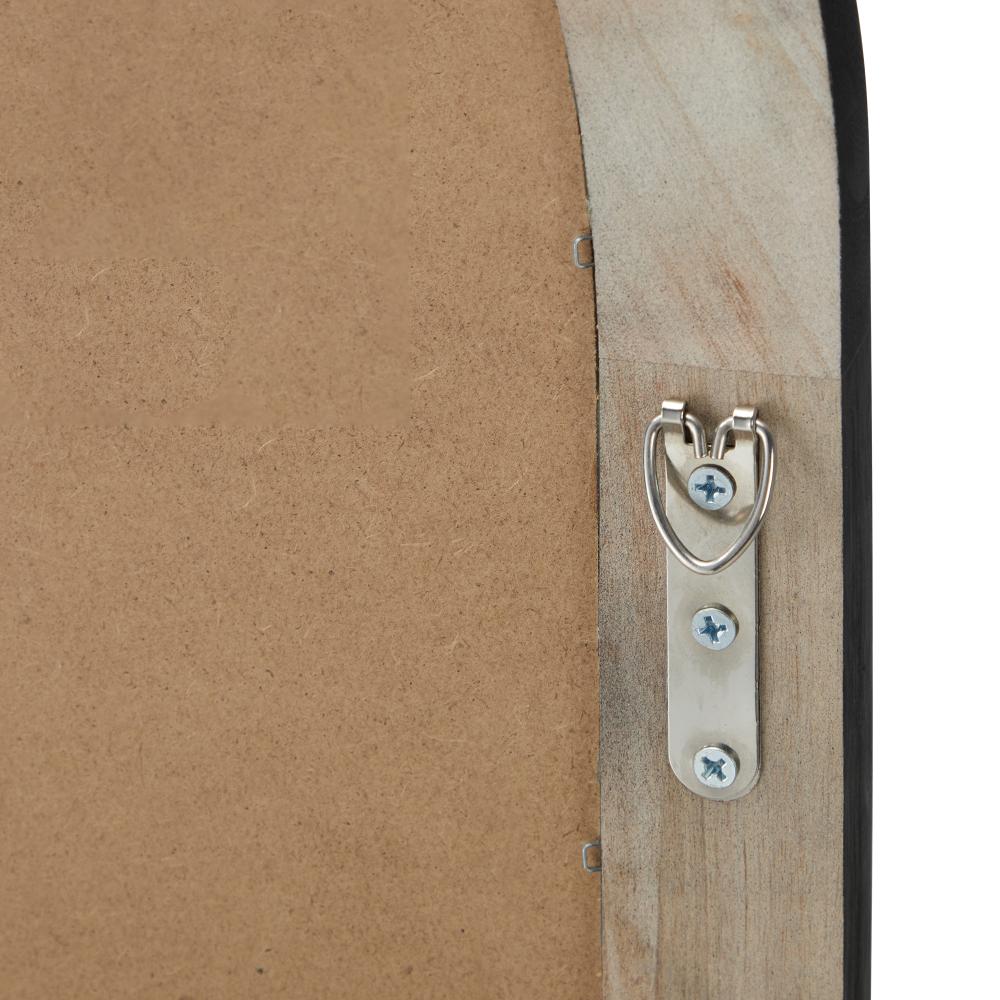 Nero X Arched Wall Mirror | Black Framed Window Style Wall Mounted Décor Mirror