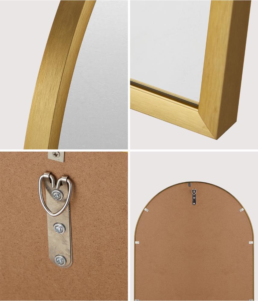 Perose Arched Wall or Floor Designer Mirror | Modern Feature Wall or Floor Mounted Décor Mirror