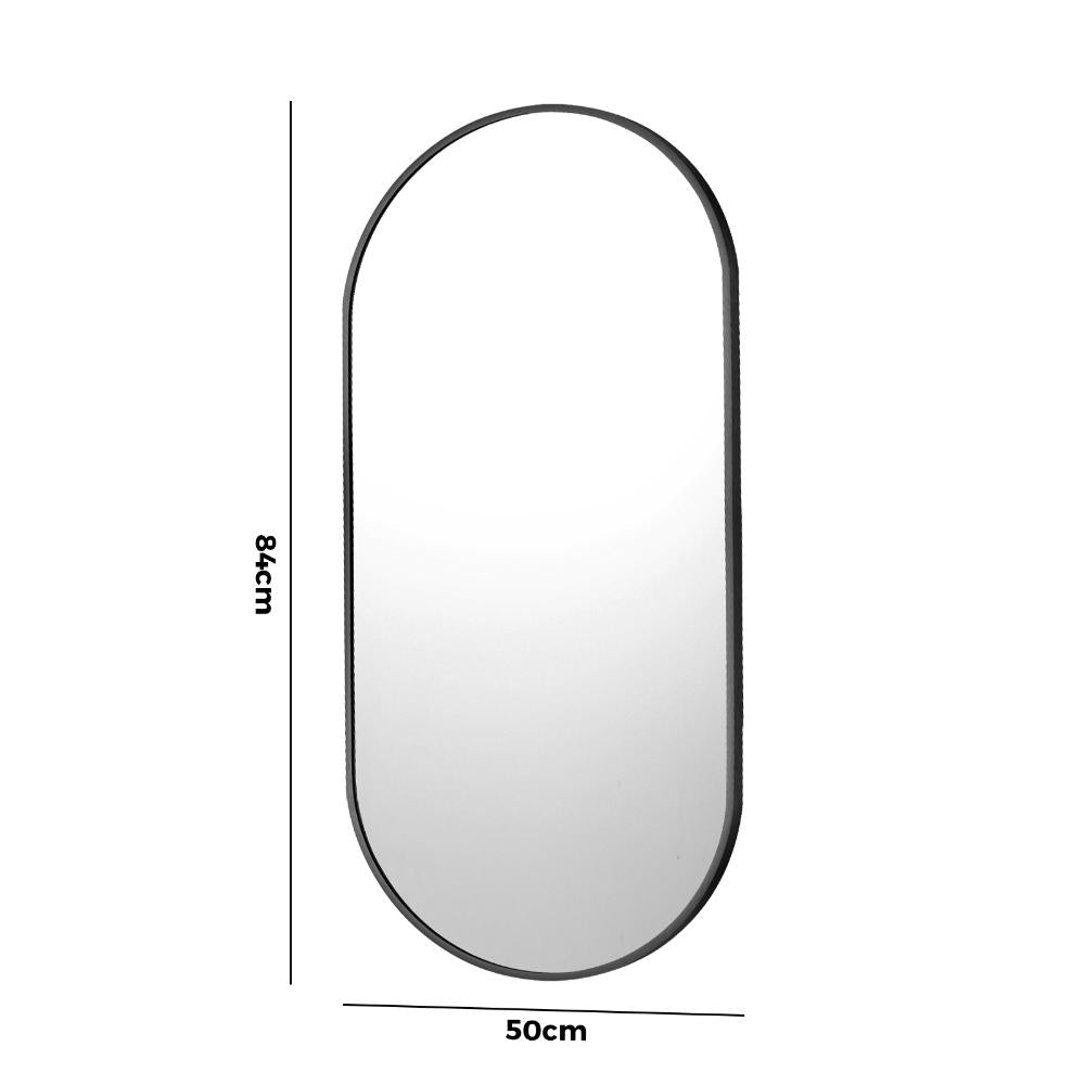 Alfamare Oval Wall Mounted Designer Mirror |Oval 84 x 50cm Feature Décor Mirror