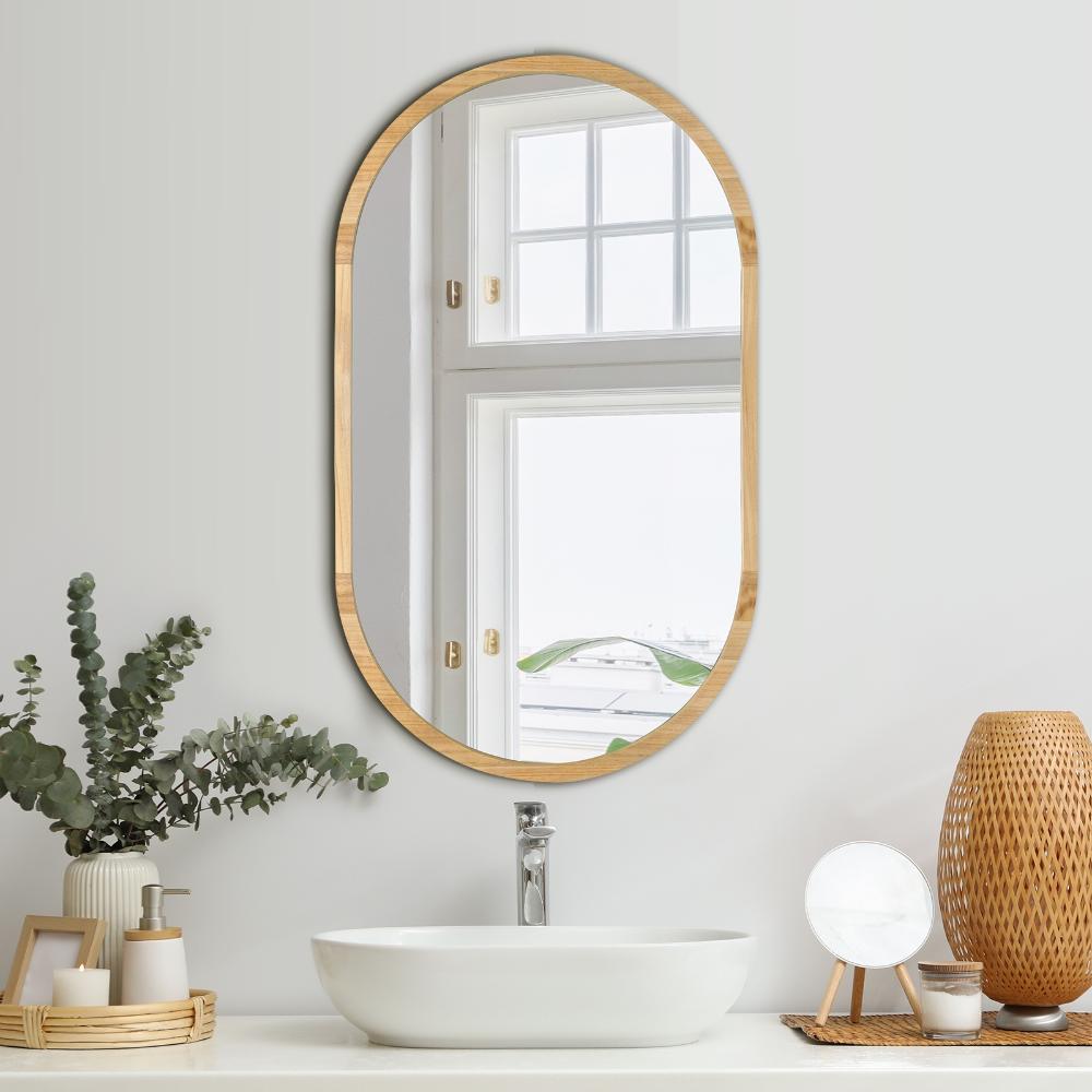 Alfamare Oval Wall Mounted Designer Mirror |Oval 84 x 50cm Feature Décor Mirror