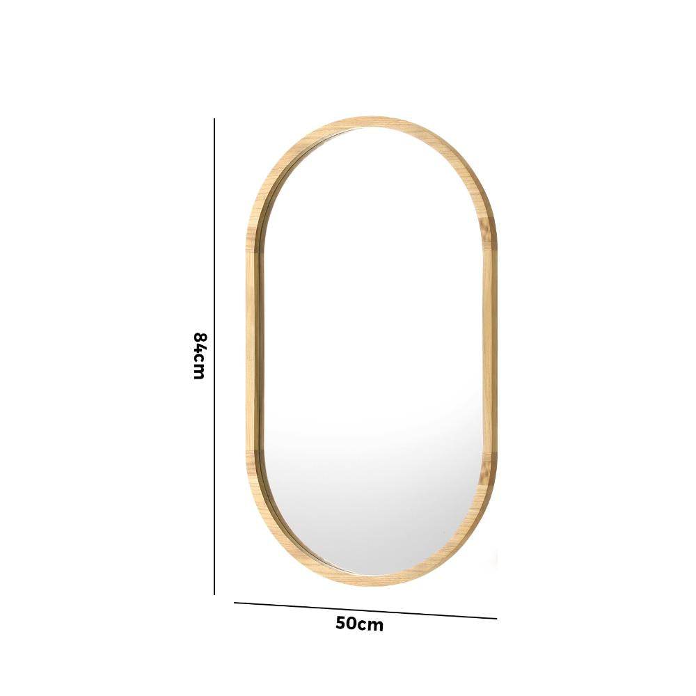 Alfamare Oval Wall Mounted Designer Mirror |Oval 84 x 50cm Feature Décor Mirror