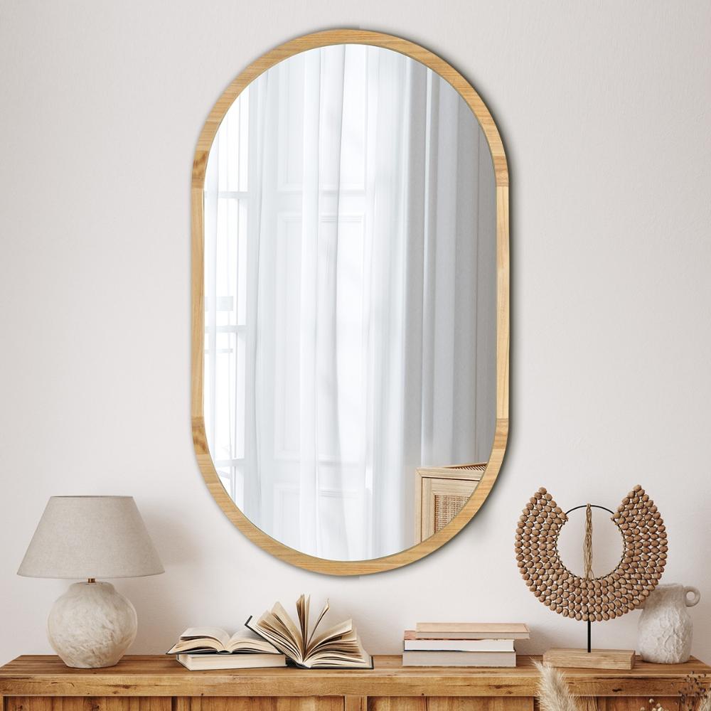 Alfamare Oval Wall Mounted Designer Mirror |Oval 84 x 50cm Feature Décor Mirror