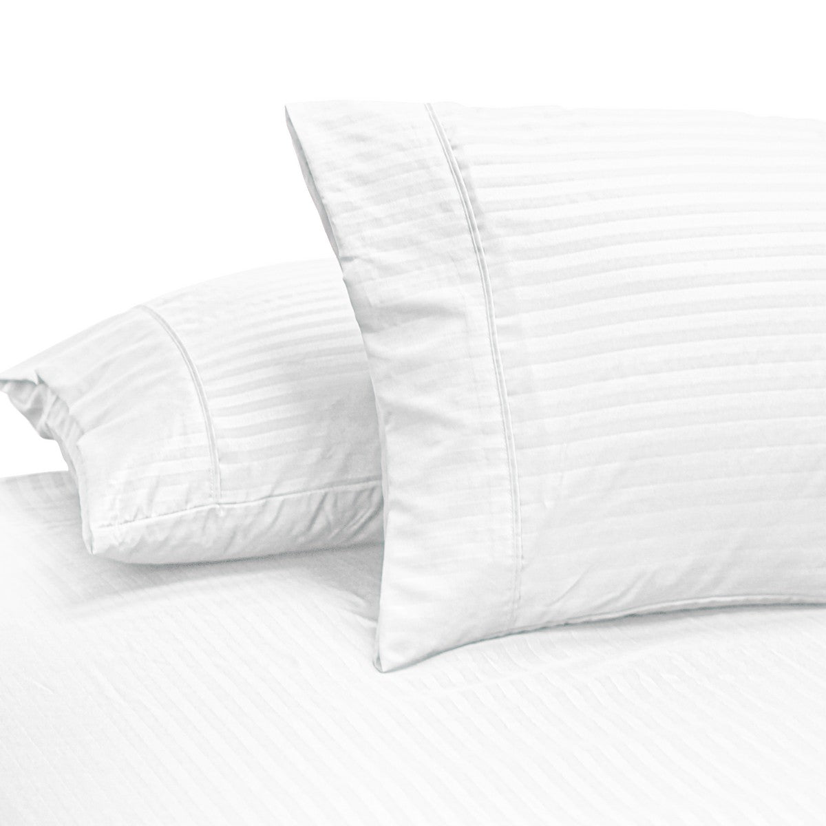 2000TC Pin Stripe Bamboo Cooling Fitted Sheet Combo Set | Hotel Quality Jacquard Bamboo Sheets