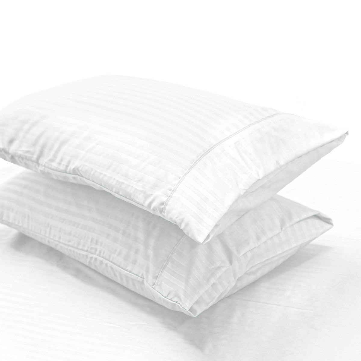 2000TC Pin Stripe Bamboo Cooling Fitted Sheet Combo Set | Hotel Quality Jacquard Bamboo Sheets