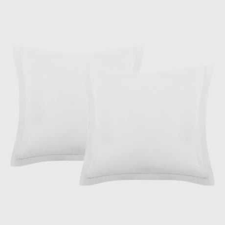 Set of Two Easy Care Cotton Blend Percale European Pillowcases | Two Cotton Blend Pillowcases