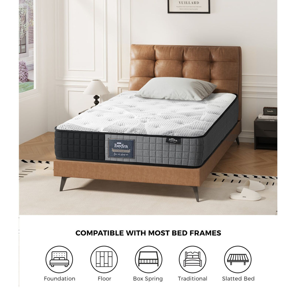 Sleep Luxe Extra Firm Seven Layer 24cm Pocket Spring Mattress | Superior Back Support Firm Top Bed Mattress