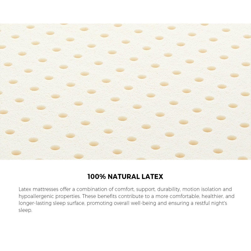 Allure Ultra Plush Latex 9 Zone Dreameasy 34cm Mattress | Full Body Support Medium Firm Hypo Allergenic Bed Mattress