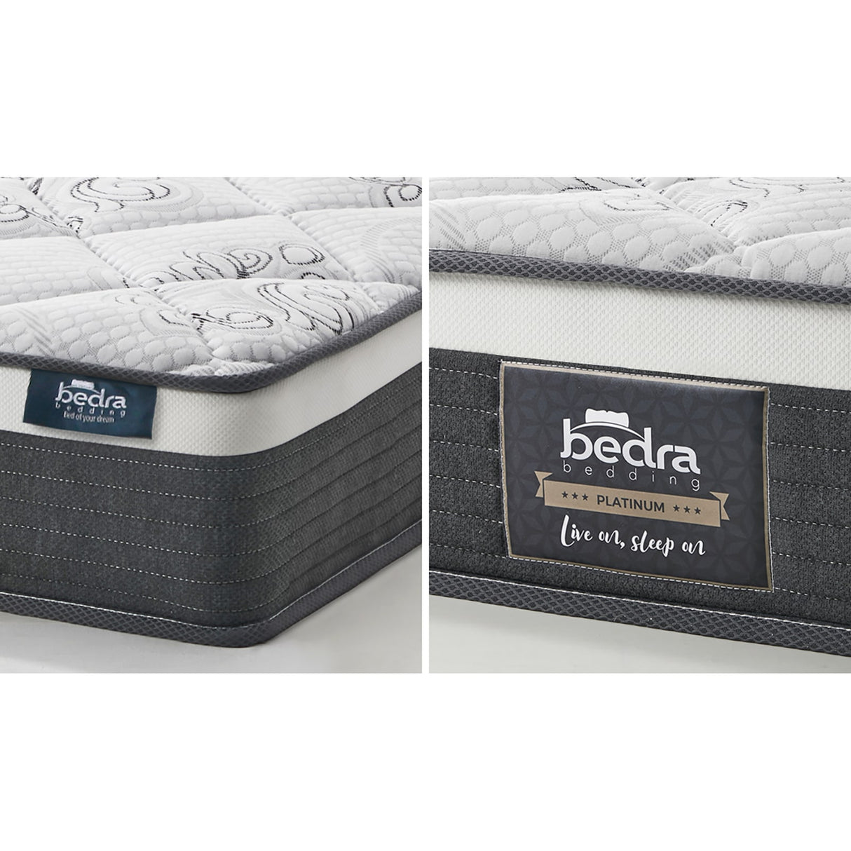 Sleep Luxe Extra Firm 6 Layer 30cm Pocket Spring Mattress | Superior Back Support Firm Bed Mattress