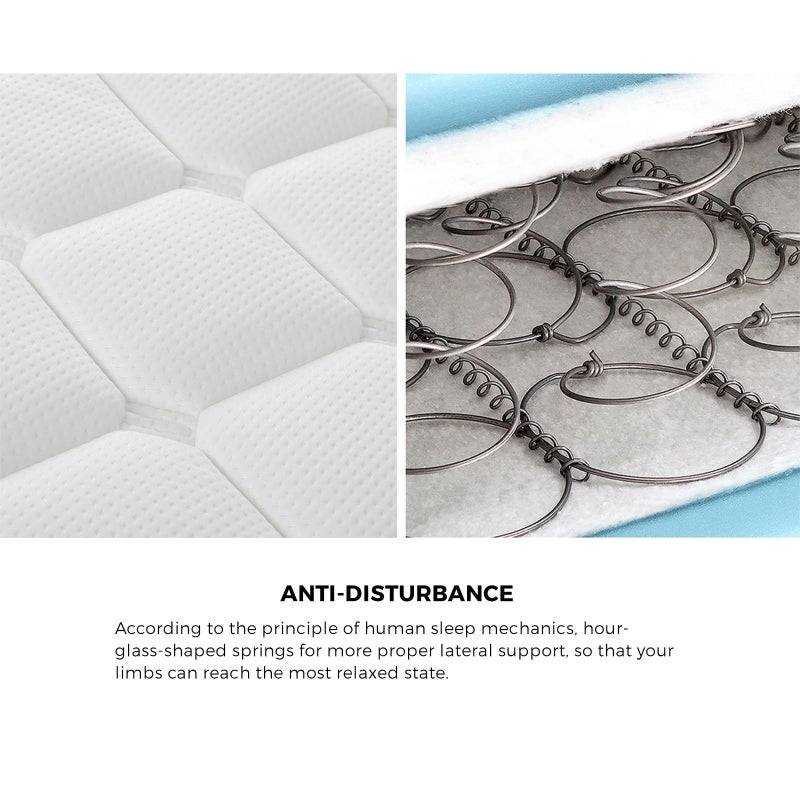 Milano Luxe 4D Air Mesh Infused Cool Gel 21cm Mattress | Full Body Support Medium Firm Matrress