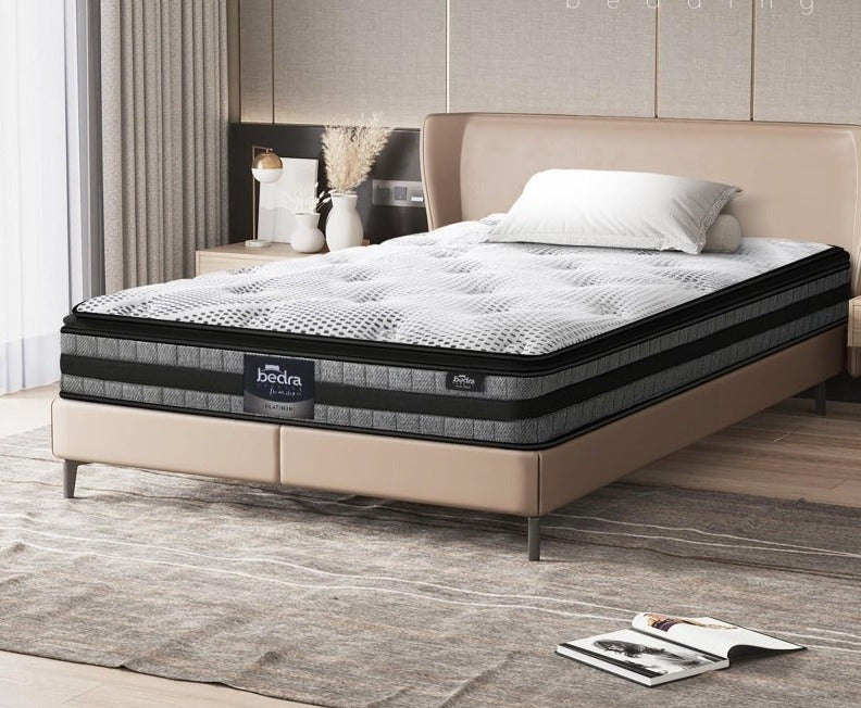 Multi Zone Super Cool Gel and Bonnell Spring Premium Mattress | Shock Absorbing Medium Firm 22cm Mattress