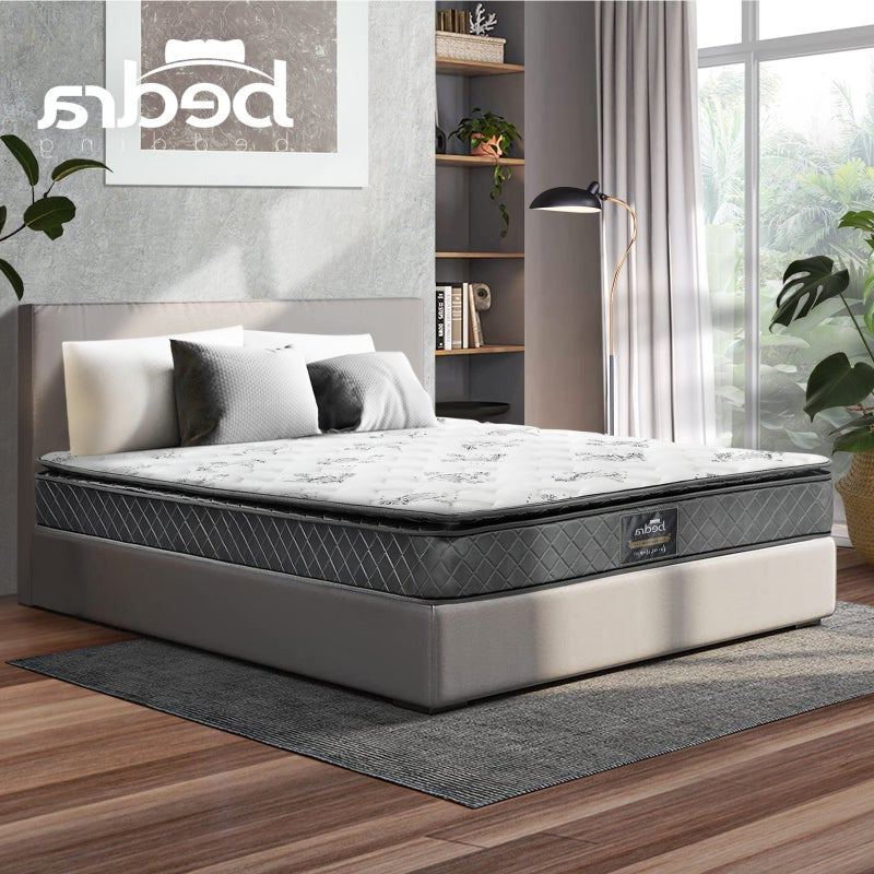 Pulsar 6 Turn Coil Bonnell Spring Plush 21cm Mattress | Full Body Support Ventialted Medium Firm Mattress