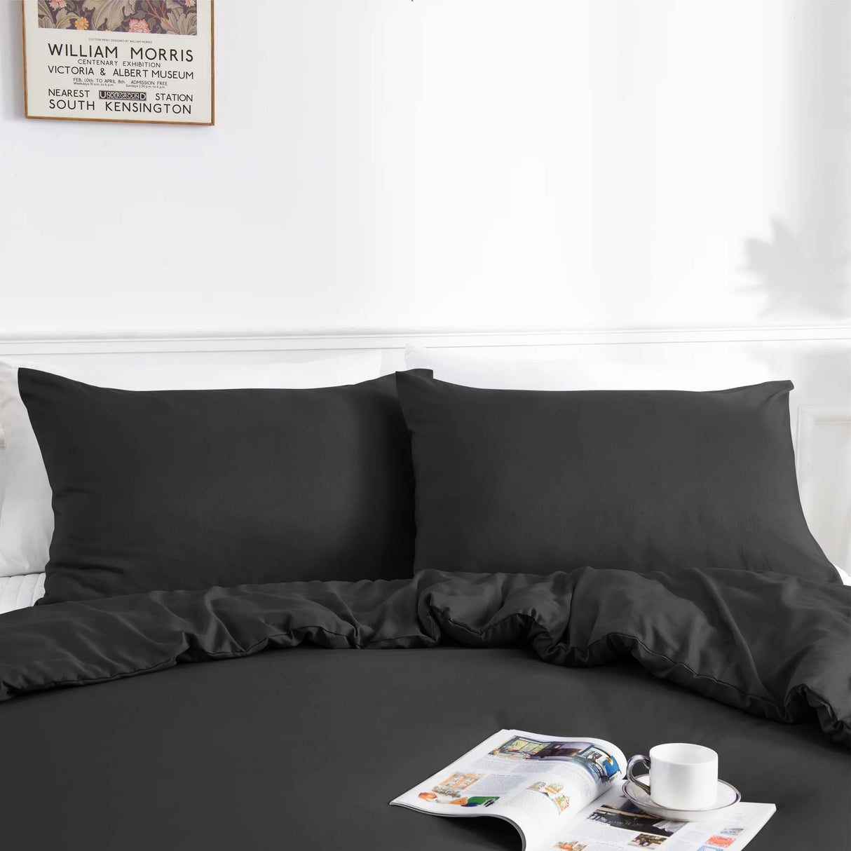 Luxiore 2000TC Breathable Bamboo Blend Quilt Cover Set | Eco Friendly Anti Wrinkle Bamboo Duver Cover Set