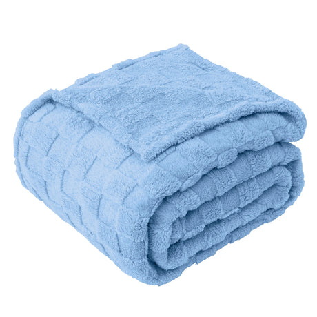 Luxiore Super Soft Plush Warm Fleece Winter Blanket | 300GSM Stylish Jacquard Fleecy Blanket