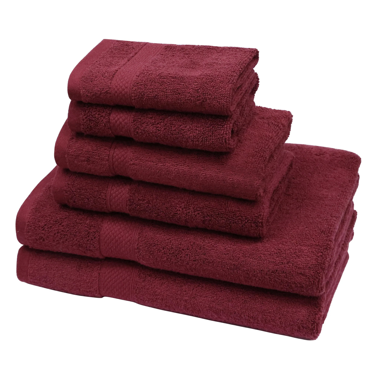 Luxiore Ultra Soft 6pc 100% Cotton 650GSM Towel Set | Plush Superior Cotton Six Piece Bath Towel Set
