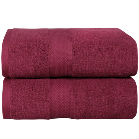 Two Extra Large Soft Cotton 650GSM Bath Sheet Set | High Absorbing  90 x 180cm 2x Bath Sheet Towel Set