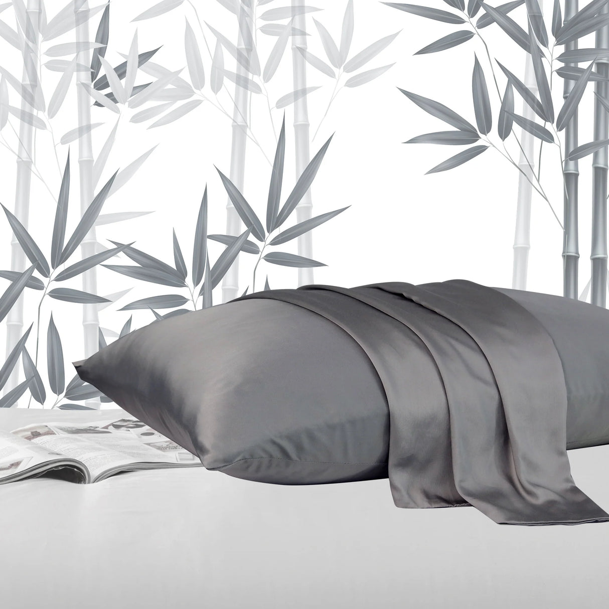 Set of Two Luxiore Ultra Soft 100% Bamboo Pillowcases | 2pc Silky 100% Bamboo Eco Friendly Pillowcases