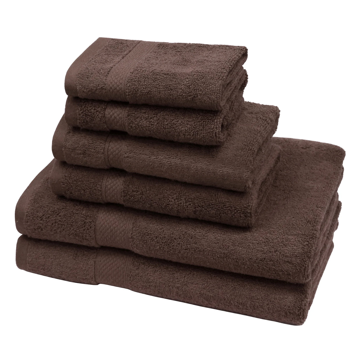 Luxiore Ultra Soft 6pc 100% Cotton 650GSM Towel Set | Plush Superior Cotton Six Piece Bath Towel Set