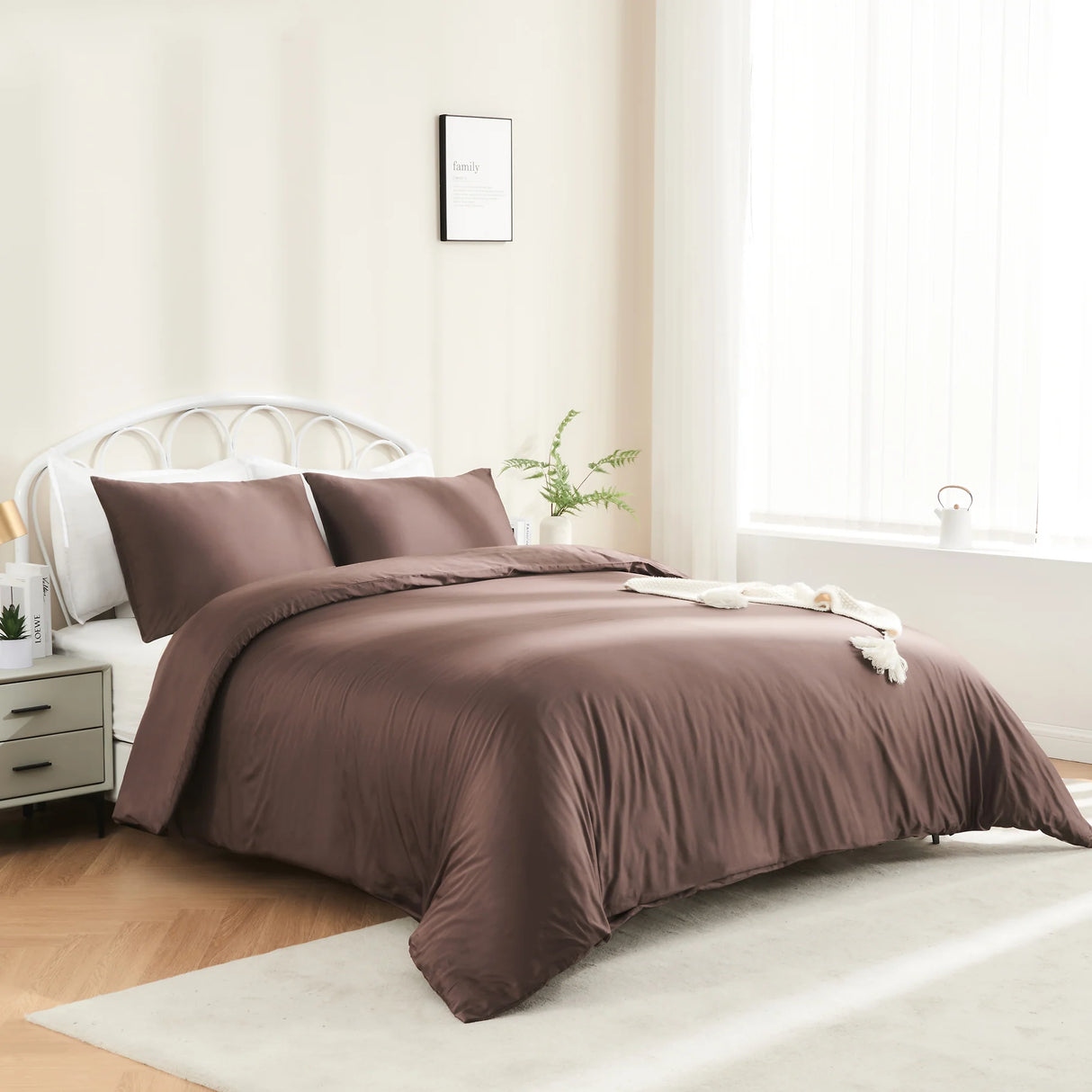 Luxiore 500TC Superior 100% Cotton Quilt Cover Set | Super Fine Pure Cotton Luxury Duvet Set