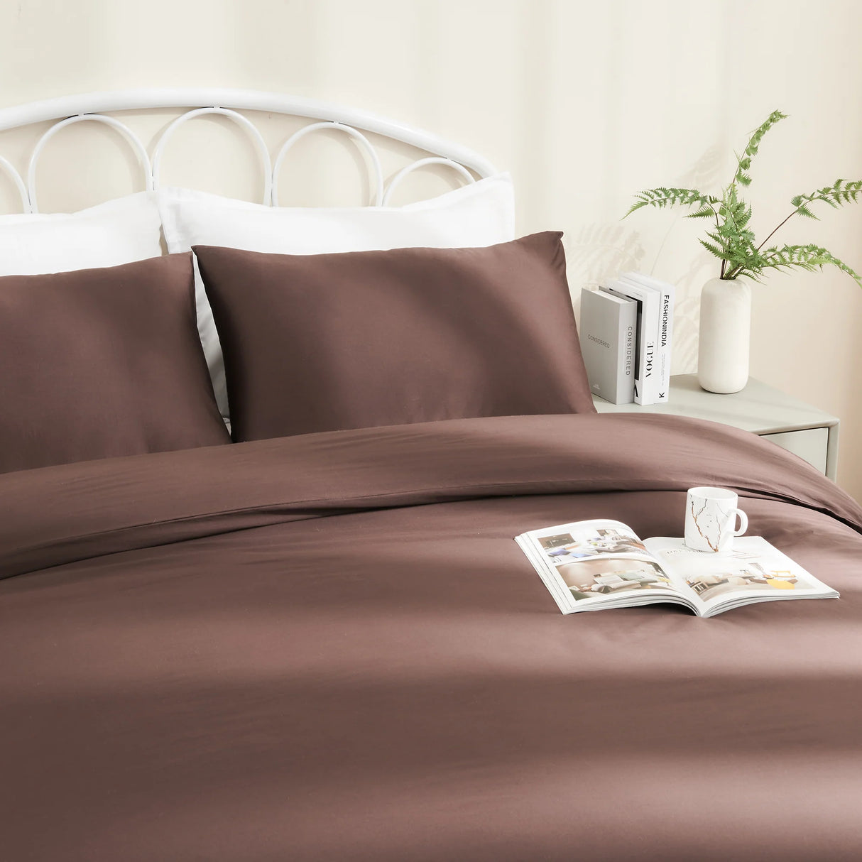 Luxiore 500TC Superior 100% Cotton Quilt Cover Set | Super Fine Pure Cotton Luxury Duvet Set